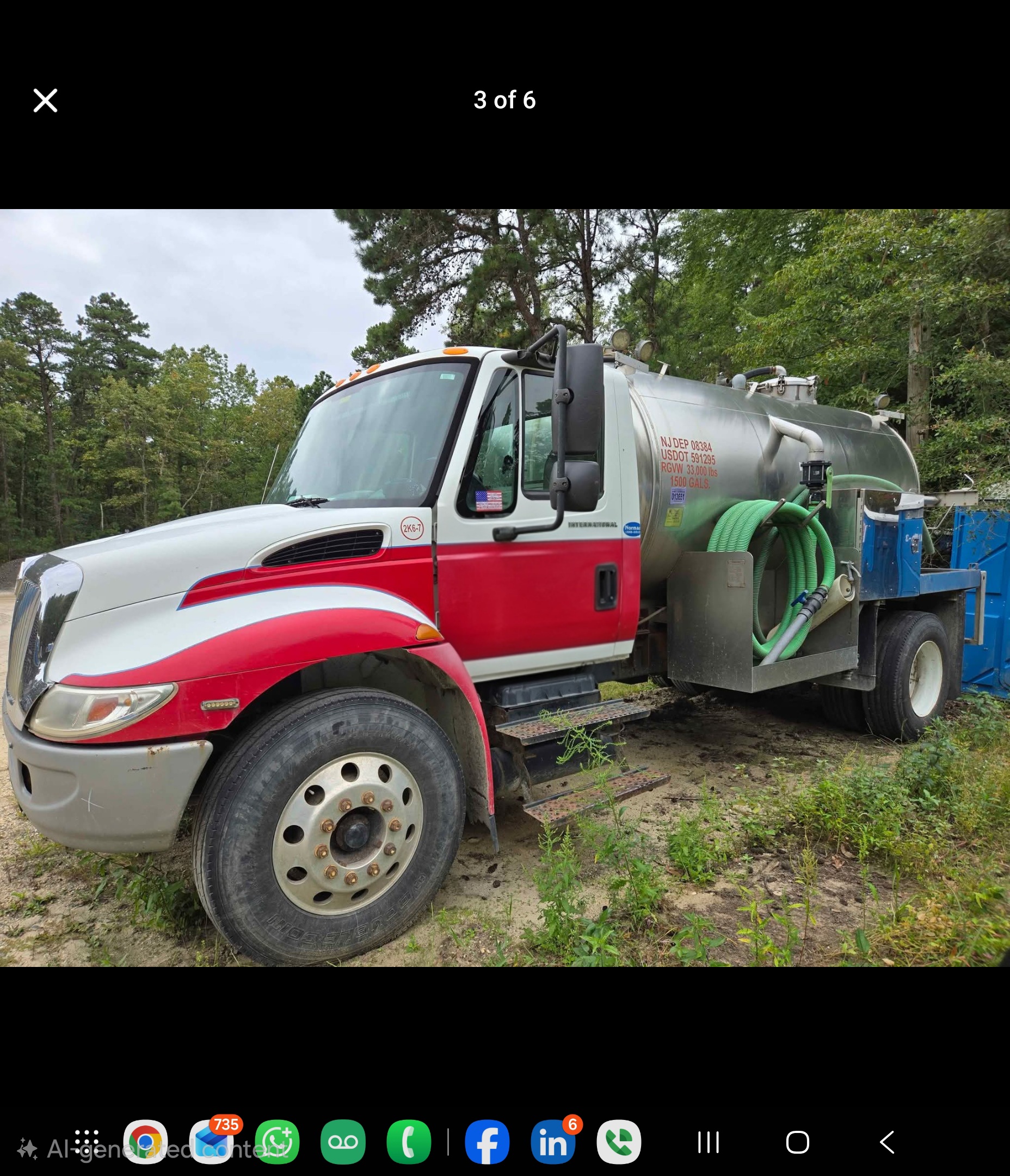 2006 International Porable Toilet Tank Truck - NJ - Image 5