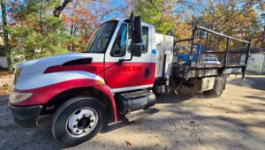 2006 International Portable Toilet Truck Cresent Tank Flatbed - NJ
